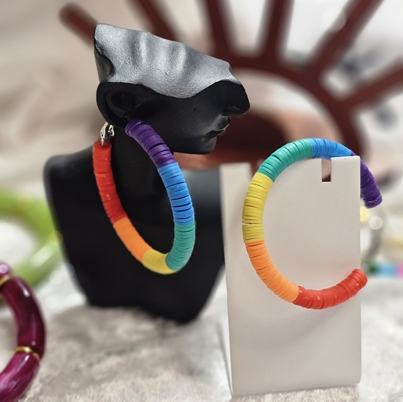 Heide bead loop earing - Picture 2 of 13